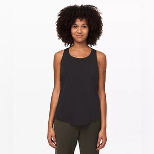 Lululemon Love Pleated Back Tank Top - Black - Size 12
